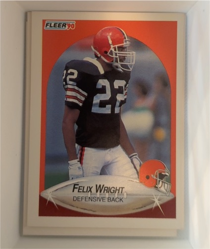 1990 Fleer #60 Felix Wright — front