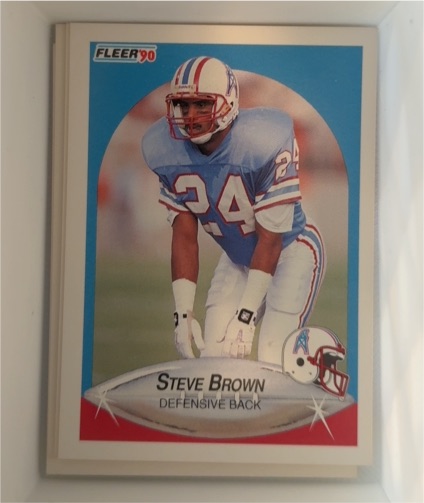 1990 Fleer #125 Steve Brown — front