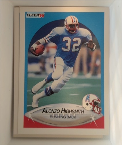 1990 Fleer #129 Alonzo Highsmith — front