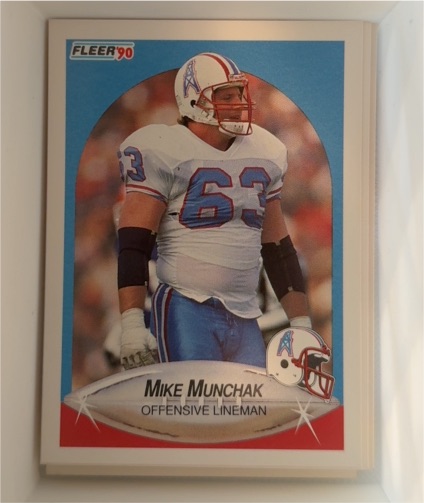1990 Fleer #134 Mike Munchak — front