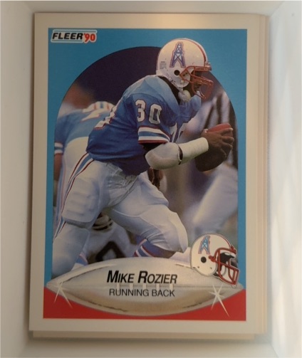 1990 Fleer #135 Mike Rozier Houston Oilers — front