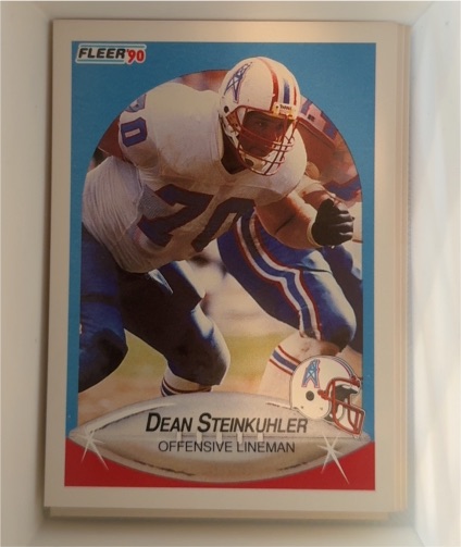 1990 Fleer #136 Dean Steinkuhler — front