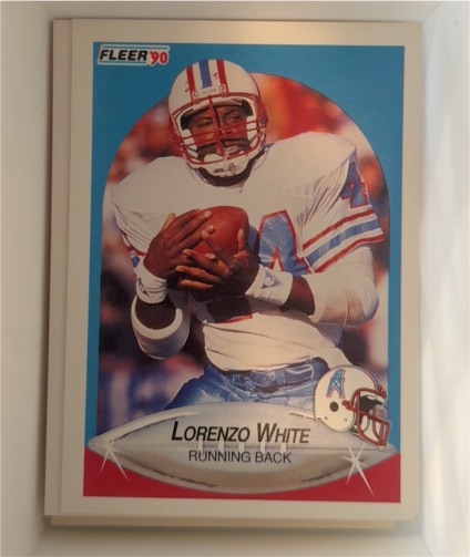 1990 Fleer #137 Lorenzo White Houston Oilers — front