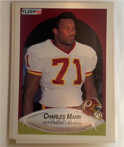 1990 Fleer #160 Charles Mann — front