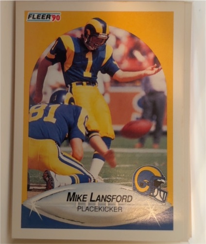 1990 Fleer #41 Mike Lansford — front