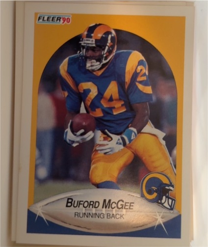 1990 Fleer #42 Buford McGee — front