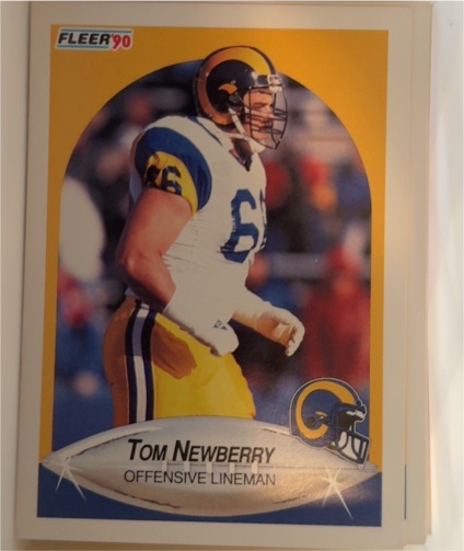 1990 Fleer #43 Tom Newberry — front