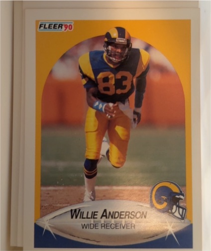 1990 Fleer #33 Willie Anderson — front