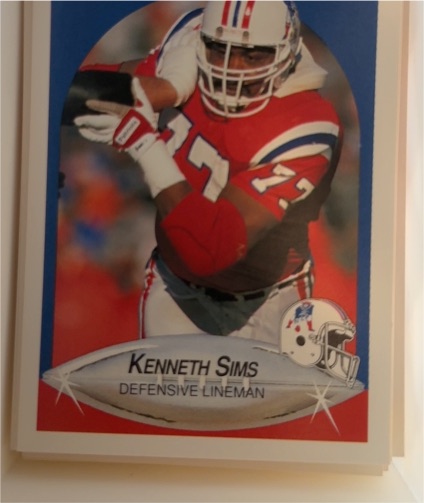 1990 Fleer #327 Kenneth Sims — front