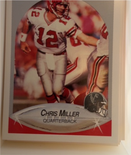 1990 Fleer #381 Chris Miller — front