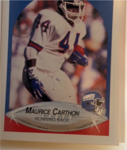 1990 Fleer #65 Maurice Carthon — front
