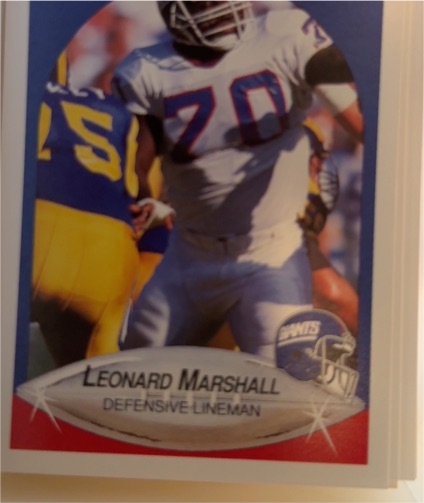 1990 Fleer #72 Leonard Marshall — front