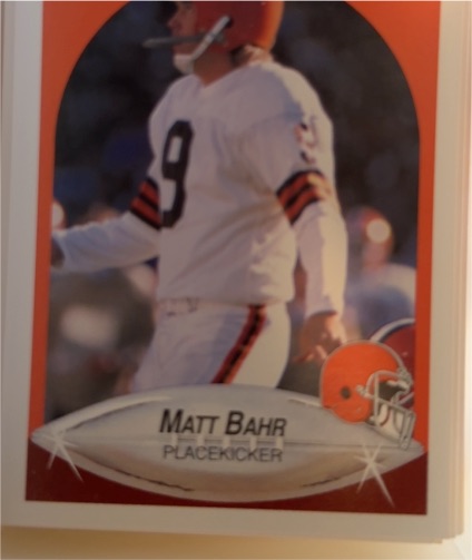 1990 Fleer #47 Matt Bahr — front
