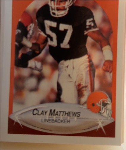 1990 Fleer #54 Clay Matthews — front