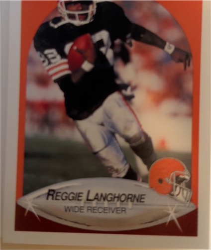 1990 Fleer #52 Reggie Langhorne — front