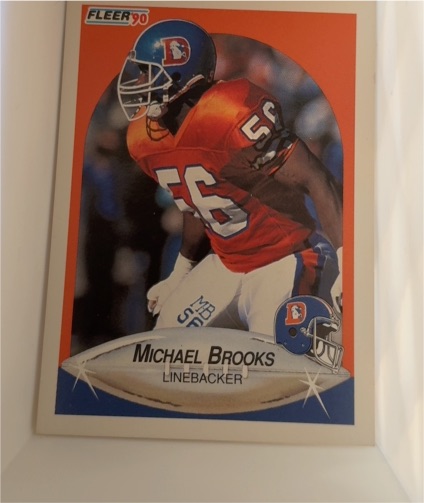 1990 Fleer #20 Michael Brooks — front