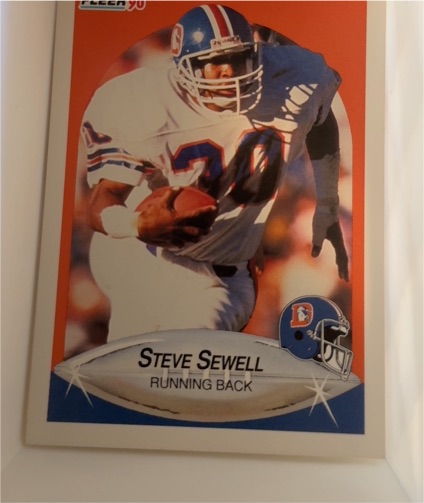 1990 Fleer #30 Steve Sewell Denver Broncos — front