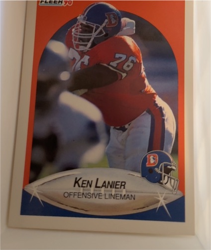 1990 Fleer #27 Ken Lanier — front
