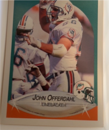 1990 Fleer #245 John Offerdahl — front