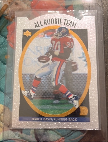1996 Upper Deck Silver Collection #AR9 Terrell Davis All-Rookie Team — front