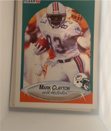 1990 Fleer #236 Mark Clayton — front