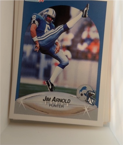1990 Fleer #275 Jim Arnold — front