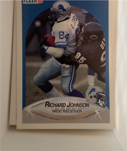 1990 Fleer #281 Richard Johnson — front