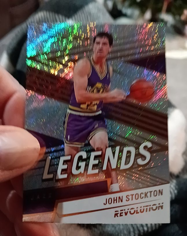 2024-25 Panini Revolution #154 John Stockton Legends — front