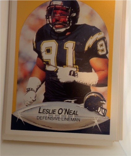 1990 Fleer #312 Leslie O'Neal San Diego Chargers — front