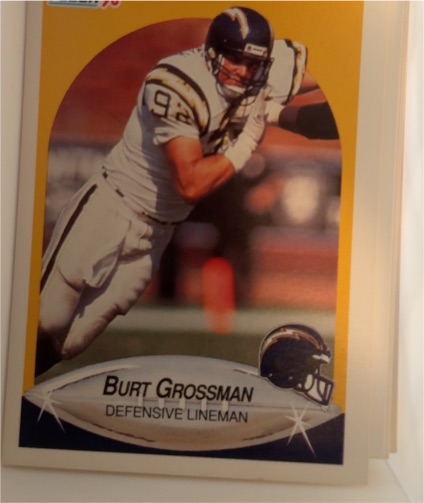 1990 Fleer #308 Burt Grossman — front