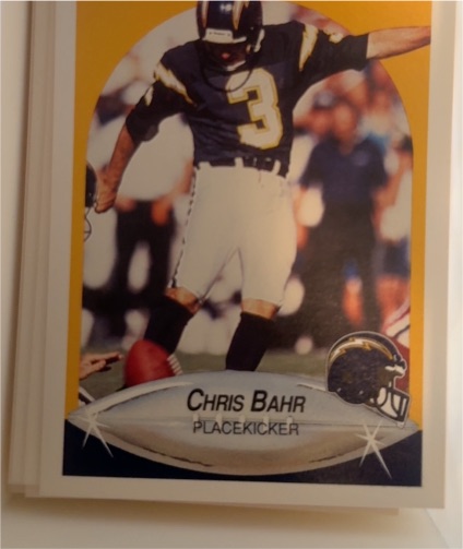 1990 Fleer #303 Chris Bahr — front