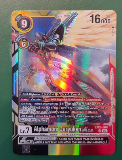 Digimon BT20-060 Alphamon: Ouryuken ACE — front