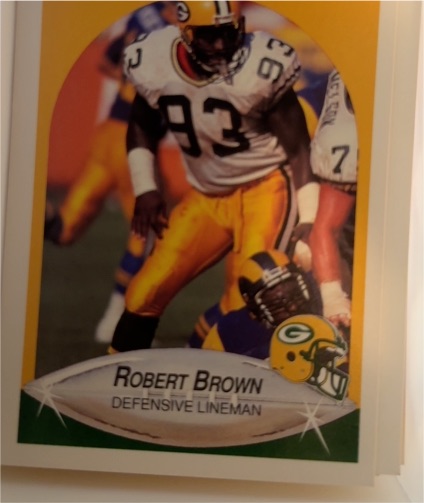 1990 Fleer #169 Robert Brown — front