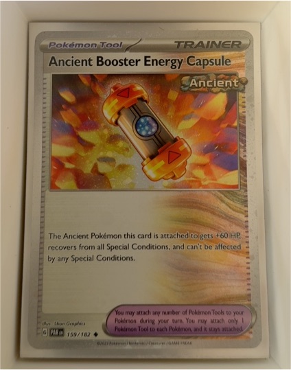 2024 Pokémon Paradox Rift #159 Ancient Booster Energy Capsule — front