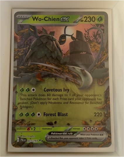 2023 Pokémon TCG Paldea Evolved #027 Wo-Chien ex — front