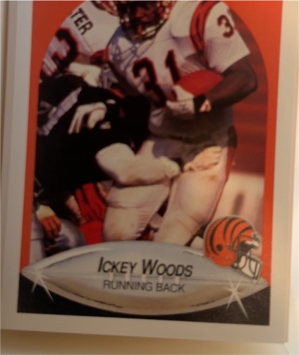 1990 Fleer #223 Ickey Woods — front