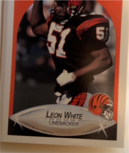 1990 Fleer #222a Leon White — front