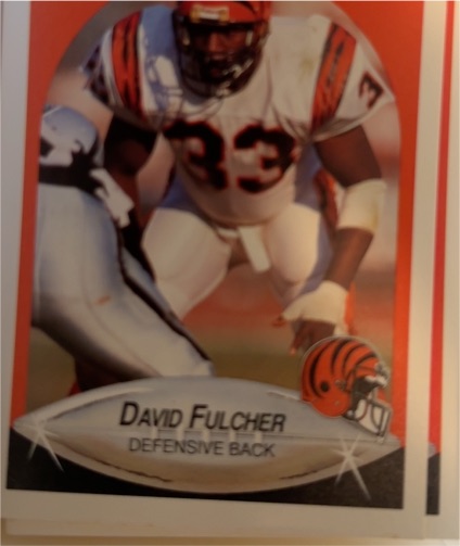 1990 Fleer #215a David Fulcher — front