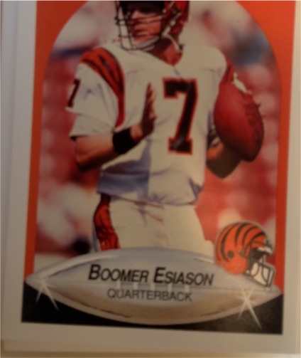 1990 Fleer #214 Boomer Esiason — front