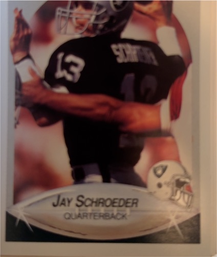 1990 Fleer #259 Jay Schroeder — front