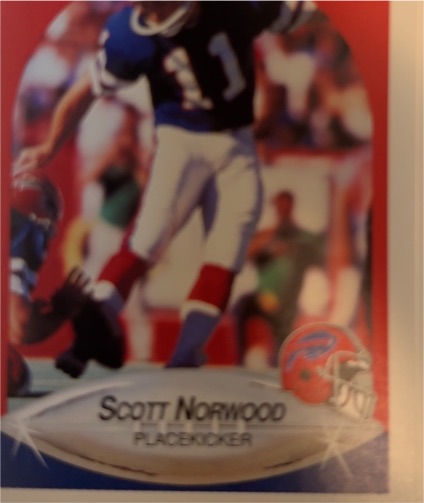 1990 Fleer #114 Scott Norwood — front