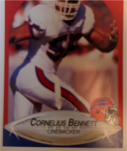 1990 Fleer #111 Cornelius Bennett — front