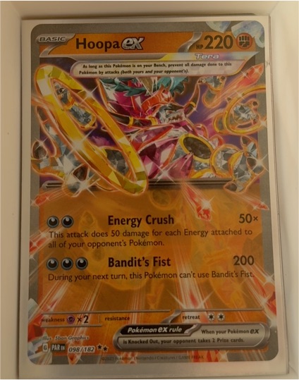 2023 Pokémon TCG Paradox Rift #098 Hoopa ex — front