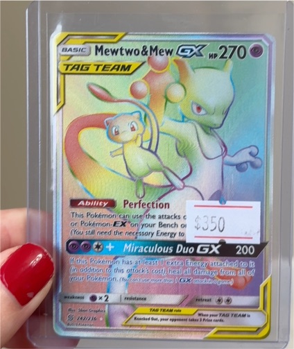 2019 Pokemon Unified Minds #242 Mewtwo & Mew GX — front