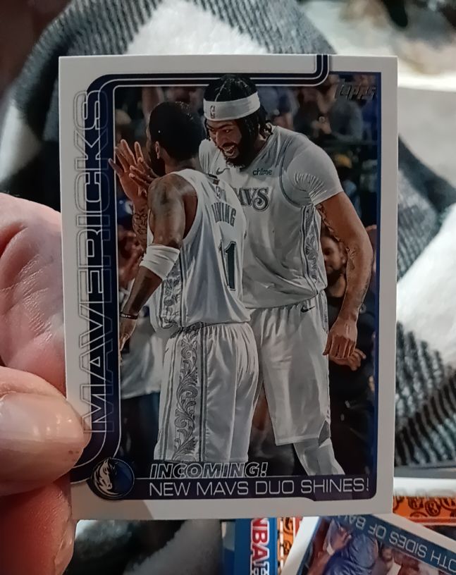 2025-26 Topps #296 Incoming! New Mavs Duo Shines! — front