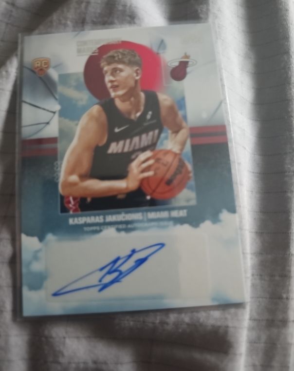 2025-26 Topps Contemporary Marks #CM-KJ Kasparas Jakucionis — front