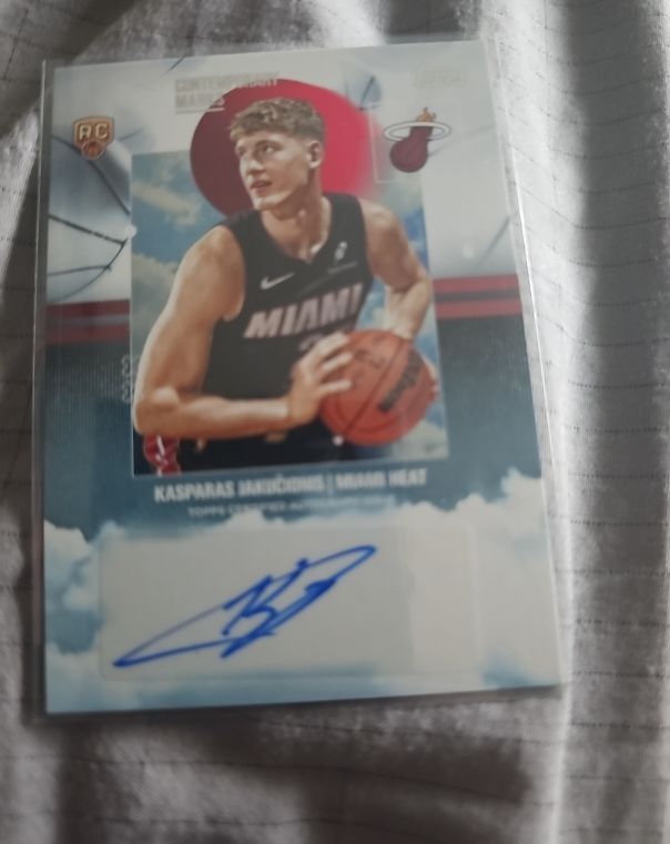 2025-26 Topps Contemporary Marks #CM-KJ Kasparas Jakucionis — front