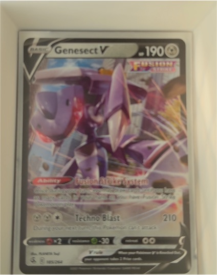 2022 Pokémon TCG Fusion Strike #185 Genesect V — front