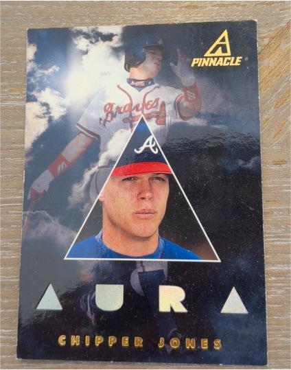1997 Pinnacle Aura #194 Chipper Jones — front