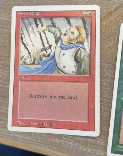 1994 Magic: The Gathering #Stone Rain — front